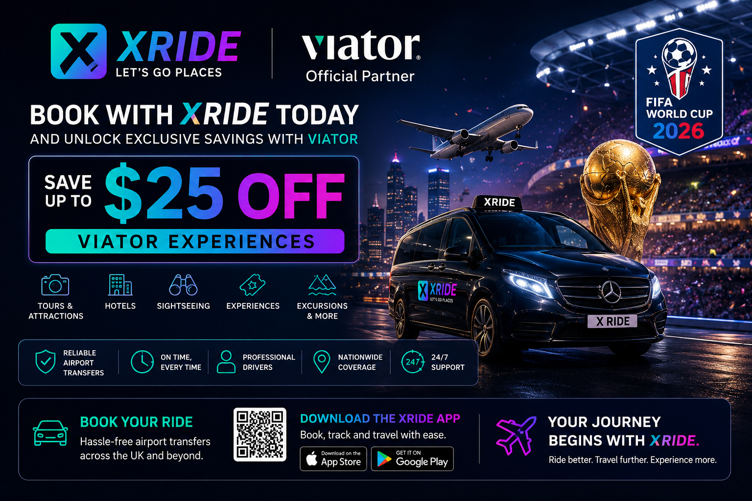 XRide Viator Travel Benefit